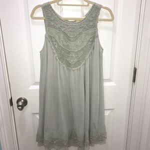 Light Green Altar’d State Dress, Lace Detail